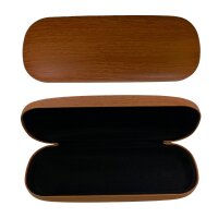 iWood Brillenetui / Hardcase  in edler Holzoptik (Kirsche) inkl. Mikrofasertuch