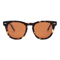 iAce Sonnenbrille - Modell 05, braunes Tortoise-Acetate mit hellbraunem Wurzelholz (polarisiert)