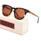iAce Sonnenbrille - Modell 05, braunes Tortoise-Acetate mit hellbraunem Wurzelholz (polarisiert)