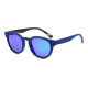 iWood Sonnenbrille - Modell 12, Indigo mit schwarzem Sandelholz (dunkelblau verspiegelt & polarisiert)