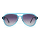 iAce Sonnenbrille - Modell 09, klar-blaues Acetat mit dunklem Ebenholz (polarisiert)