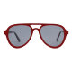 iAce Sonnenbrille - Modell 09, rotes Acetat mit Buchenholz (polarisiert)