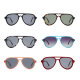 iAce Sonnenbrille - Modell 09, rotes Acetat mit Buchenholz (polarisiert)