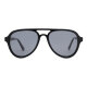 iAce Sonnenbrille - Modell 09, schwarzes Acetat mit dunklem Ebenholz (polarisiert)