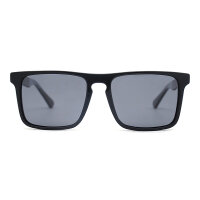 iAce Sonnenbrille - Modell 08, schwarzes Acetat mit dunkler Wenge (polarisiert)