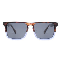 iAce Sonnenbrille - Modell 08, braun-blaues Tortoise-Acetat mit dunkler Wenge (polarisiert)