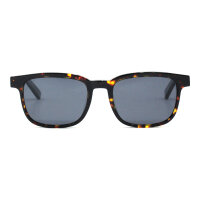 iAce Sonnenbrille - Modell 06, schwarz-gelbes Tortoise-Acetat mit Rosenholz (polarisiert)