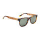 iAce Sonnenbrille - Modell 07, braunes Tortoise-Acetat mit hellbraunem Wurzelholz (polarisiert)