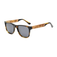 iAce Sonnenbrille - Modell 07, braun-gestreiftes Acetat...