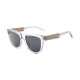 iAce Sonnenbrille - Modell 10, klares Acetat mit Walnuss (polarisiert)