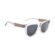 iAce Sonnenbrille - Modell 10, klares Acetat mit Walnuss (polarisiert)