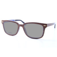 iWood Sonnenbrille - Modell 04, Nussbaum mit Indigo Blau...