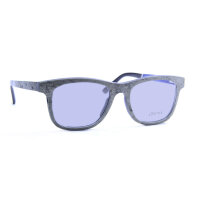 iStone Sonnenbrille - Modell 01, grauer Granit mit Indigo Blau (Optikerbrille)