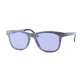 iStone Sonnenbrille - Modell 01, grauer Granit mit Indigo Blau (Optikerbrille)