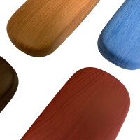 iWood Brillenetui / Hardcase mit blauer Holzoptik inkl. Mikrofasertuch