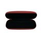 iWood Brillenetui / Hardcase mit roter Holzoptik inkl. Mikrofasertuch