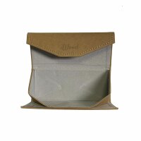 iWood Brillen-Faltetui Brillenetui mit Leinenstoff inkl. Mikrofasertuch