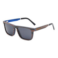 iWood Sonnenbrille - Modell 07, Ebenholz mit Indigo...