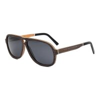 iWood Sonnenbrille - Modell 09, dunkle Eiche mit Buche...
