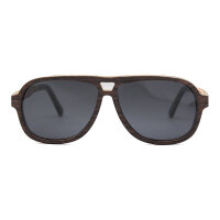 iWood Sonnenbrille - Modell 09, dunkle Eiche mit Buche (polarisiert)