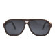 iWood Sonnenbrille - Modell 09, dunkle Eiche mit Buche (polarisiert)