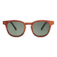iWood Sonnenbrille - Modell 10, rotes Wurzelholz (polarisiert)