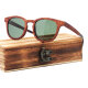 iWood Sonnenbrille - Modell 10, rotes Wurzelholz (polarisiert)