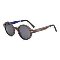 iWood Sonnenbrille - Modell 11, Ebenholz mit Indigo...