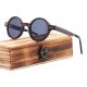 iWood Sonnenbrille - Modell 11, Ebenholz mit Indigo (polarisiert)