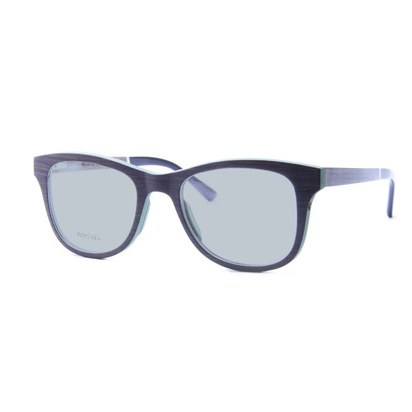iWood Sonnenbrille - Modell 05, Nussbaum & Birke mit Carmine (Optikerbrille)