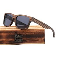 iWood Sonnenbrille - Modell 08, Ebenholz (polarisiert)
